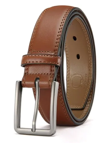 Leather Dress Belt, 35 mm (Tan)