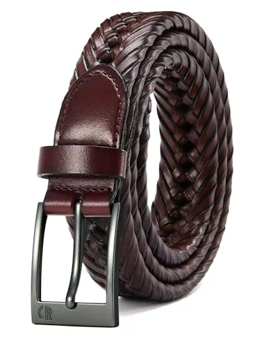 Braided Belt, 28 mm (Brown)