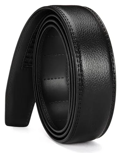 Ratchet Belt Strap, 35 mm (Black, 32″ to 38″ waist)